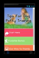 Tips For Dog Potty Training poster