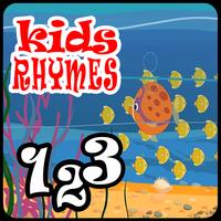 Kids Learning Numbers 123 Poster