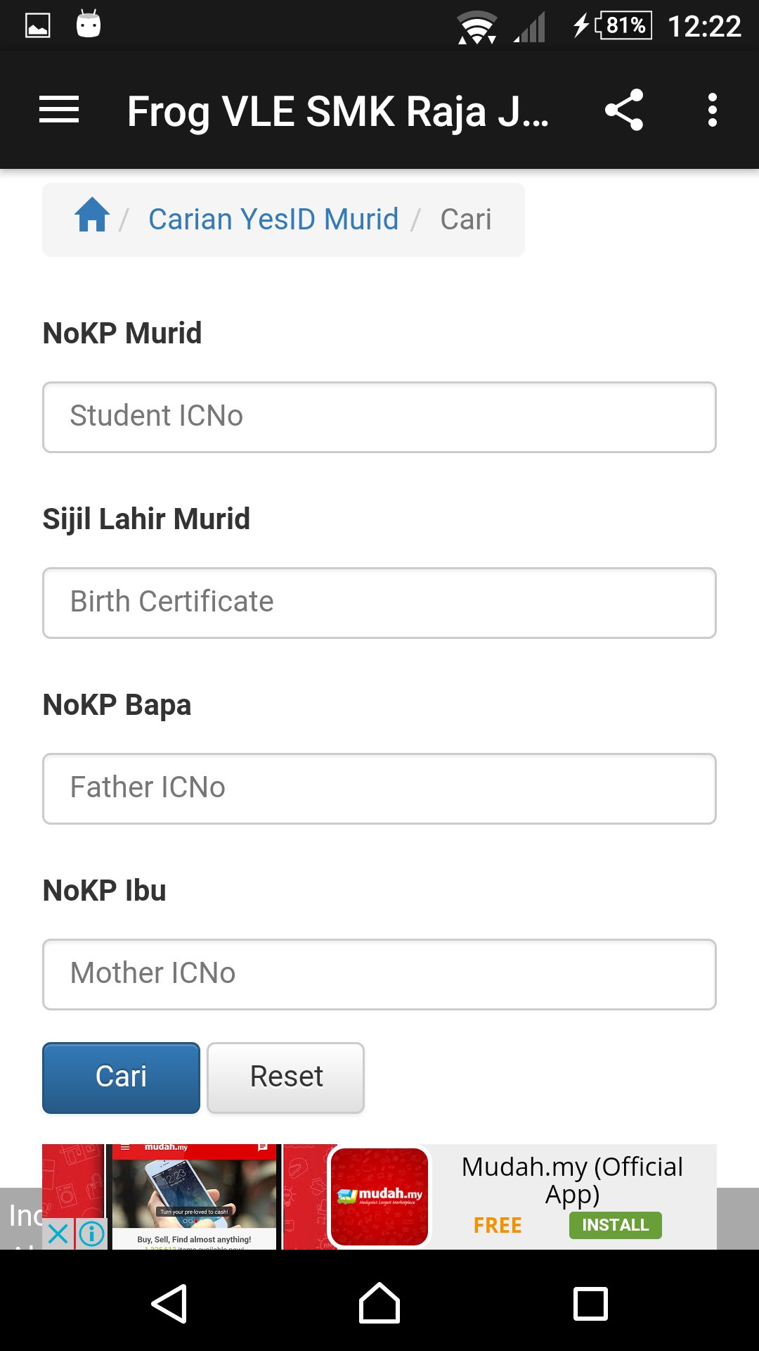 Frog Vle Smk Raja Jumaat For Android Apk Download
