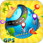 Gps Поиск маршрута gps Навигация gps Карты трекера иконка