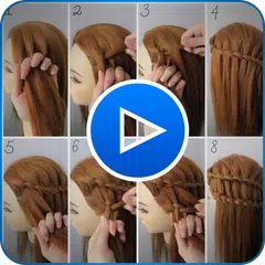 Baixar Vídeos de penteado Tutorial para meninas cabelo em APK