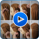 发型视频教程女孩的头发在家里 APK