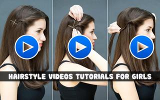 Vidéos de coiffure Tutoriel pour les cheveux des Affiche