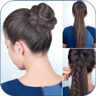 آیکون‌ Cute Girls Hairstyle Tutorial Step by Step 2019