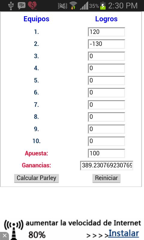 Calculadora Parley APK pour Android Télécharger