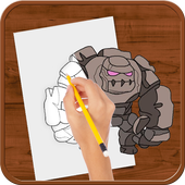 How to Draw :Clash of Clans icon