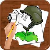 How to Draw :Plants vs Zombies icon