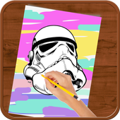 How to Draw :Star Wars icon
