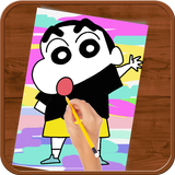 How to Drawing :Shinchan simgesi
