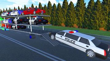 Multi Story police car carrier Cartaz
