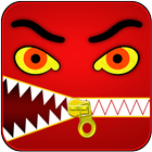 Angry Monster Lock - Zipper أيقونة