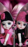 Cute Dolls Lock - Zipper captura de pantalla 2