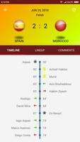 Football World Cup 2018 -Live Score Groups Lineups capture d'écran 1