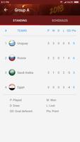 Football World Cup 2018 -Live Score Groups Lineups capture d'écran 2