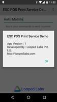 ESC POS Print Service Demo capture d'écran 1