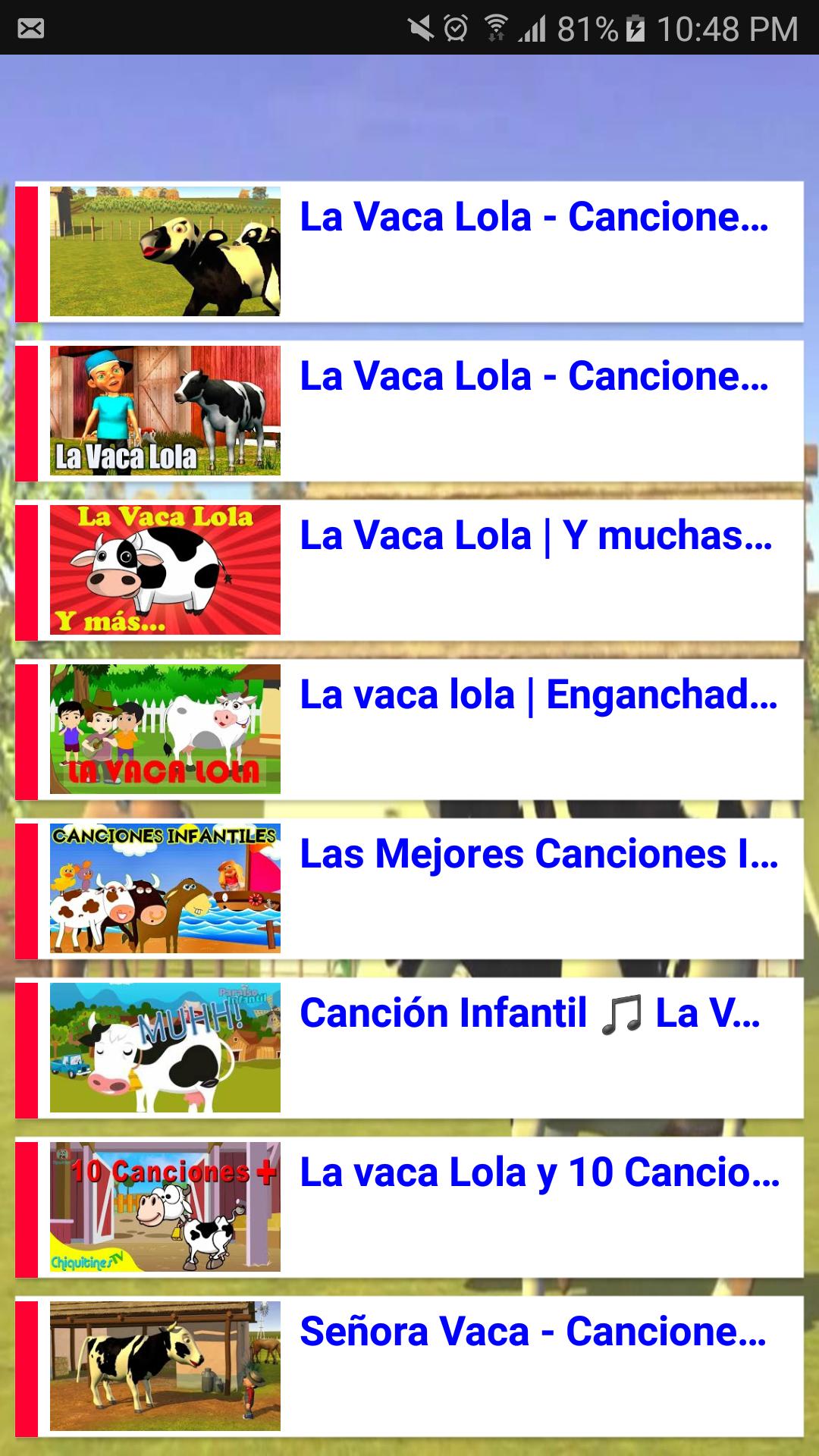 Descarga de APK de Videos de la Vaca Lola Gratis para Android