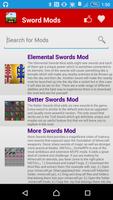 Sword Mod For MCPE' स्क्रीनशॉट 1