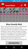 Sword Mod For MCPE' स्क्रीनशॉट 2