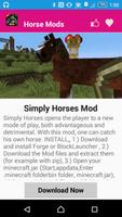 Horse Mod For MCPE' Ekran Görüntüsü 2