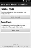 GCSE Maths Numbers Workout پوسٹر