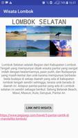 Poster info wisata Lombok