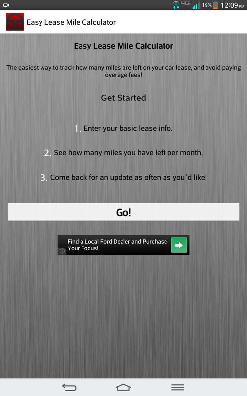 easy lease mile calculator apk تحميل مجاني الأدوات تطبيق لأندرويد