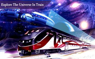 Space Train Travel Simulator Affiche