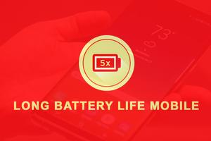 Long Battery Life Mobile Affiche