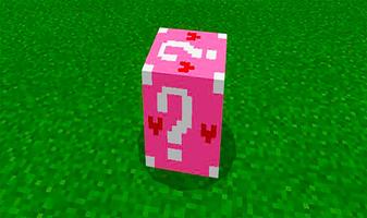 Lucky Block mod for MCPE. Affiche