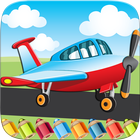 Flying on Plane Coloring Book simgesi