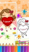 Sweet Little Girl ColoringBook ภาพหน้าจอ 3