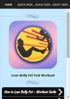 Lose Belly Fat Fast Workout الملصق