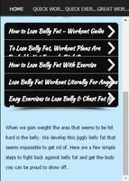 Lose Belly Fat Fast Workout تصوير الشاشة 1