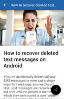 Restore Deleted Messages Guide Ekran Görüntüsü 1