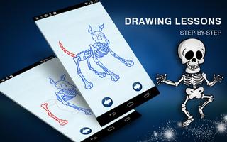 How to Draw Creepy Skeletons and Skulls скриншот 1