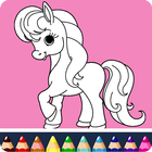 Unicorn coloring book आइकन