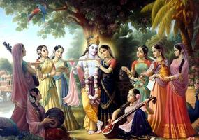 Lord Krishna Live Wallpaper HD پوسٹر