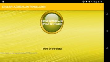 English To Azerbaijan Voice Translator screenshot 1