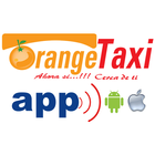Orange Taxi Zeichen