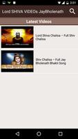 Lord SHIVA VIDEOs JayBholenath capture d'écran 1