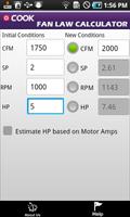 Loren Cook Fan Law Calculator screenshot 1