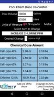 Pool Chem Dose Calculator Ekran Görüntüsü 3