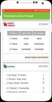 Resultados Lotaria Portugal تصوير الشاشة 3