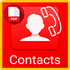 Phone Contacts PDF Export आइकन
