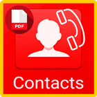 Phone Contacts PDF Export 아이콘