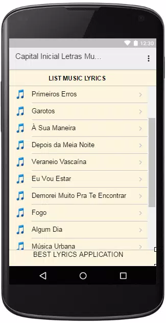 Download do APK de Capital Inicial Letras Musica para Android