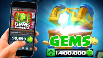 Gems Of Chest Clash Royale Free پوسٹر
