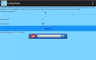 Lottery Picker Simple スクリーンショット 1