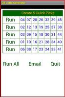 OZ Lotto Generator screenshot 1