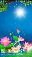 Lotus Rain Live Wallpaper 海报